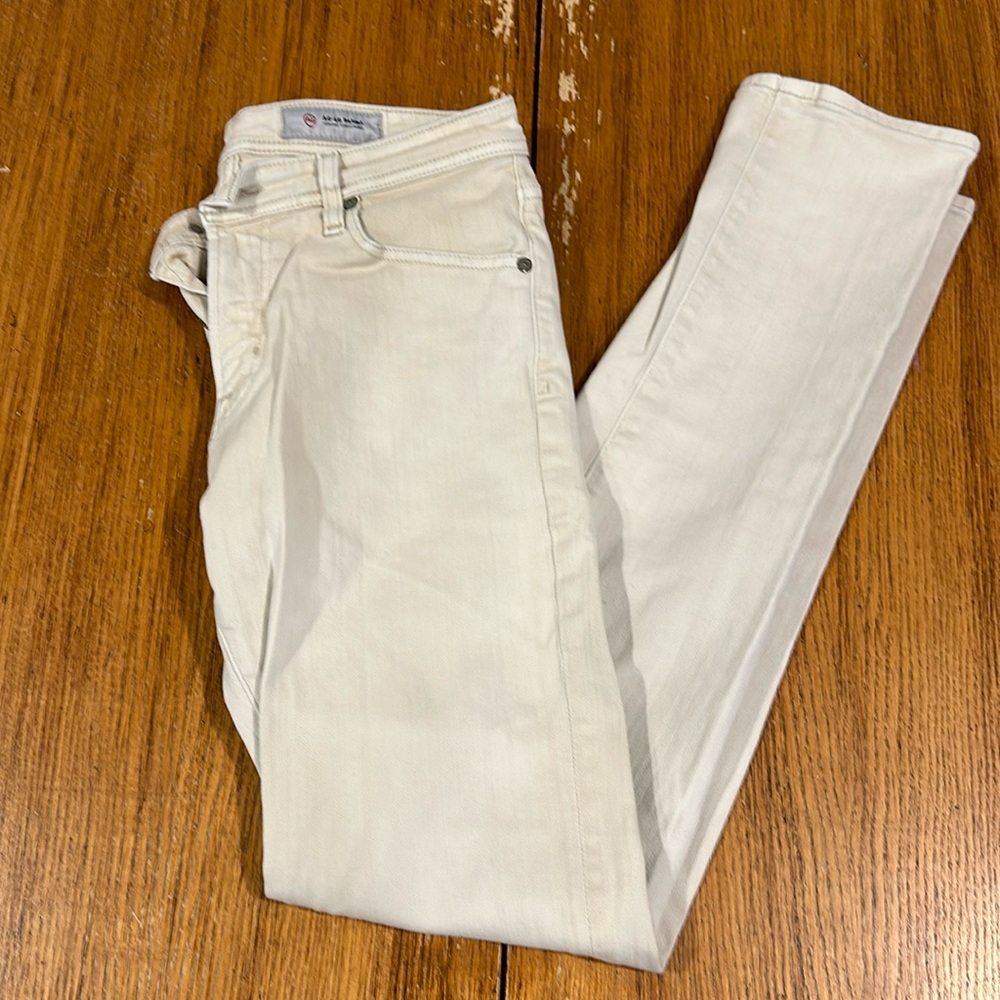 AG ADRIANDO GOLDSCHMIED Men’s The Tellis Cream Jeans 31x32